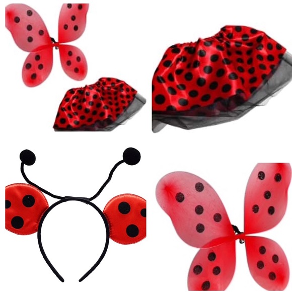 LADYBUG COSTUME 4pc NWT - Picture 7 of 15